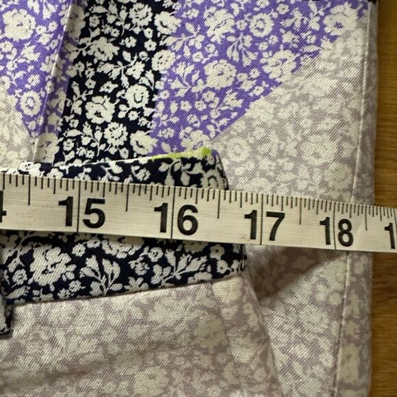 J Crew silk wool floral blend pants 8 - Picture 9 of 10